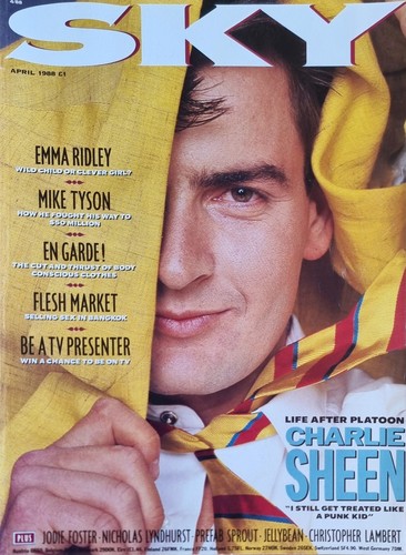 Sky magazine april - magazine, 1988